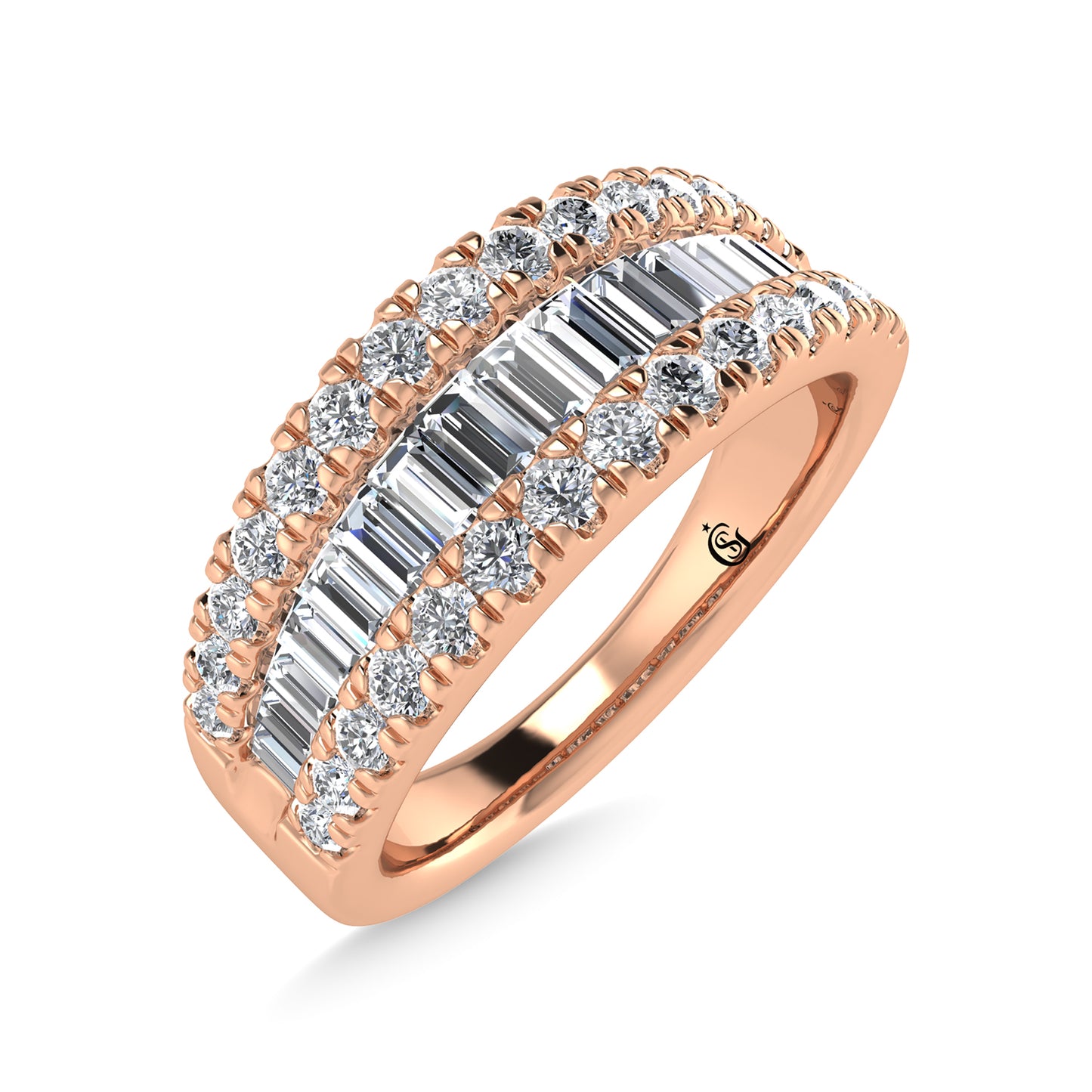 Diamond 1 Ct.Tw. Fashion Band in 14K Rose Gold