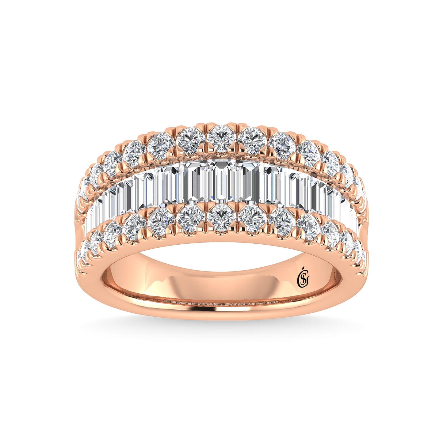 Diamond 1 7/8 Ct.Tw. Fashion Band in 14K Rose Gold