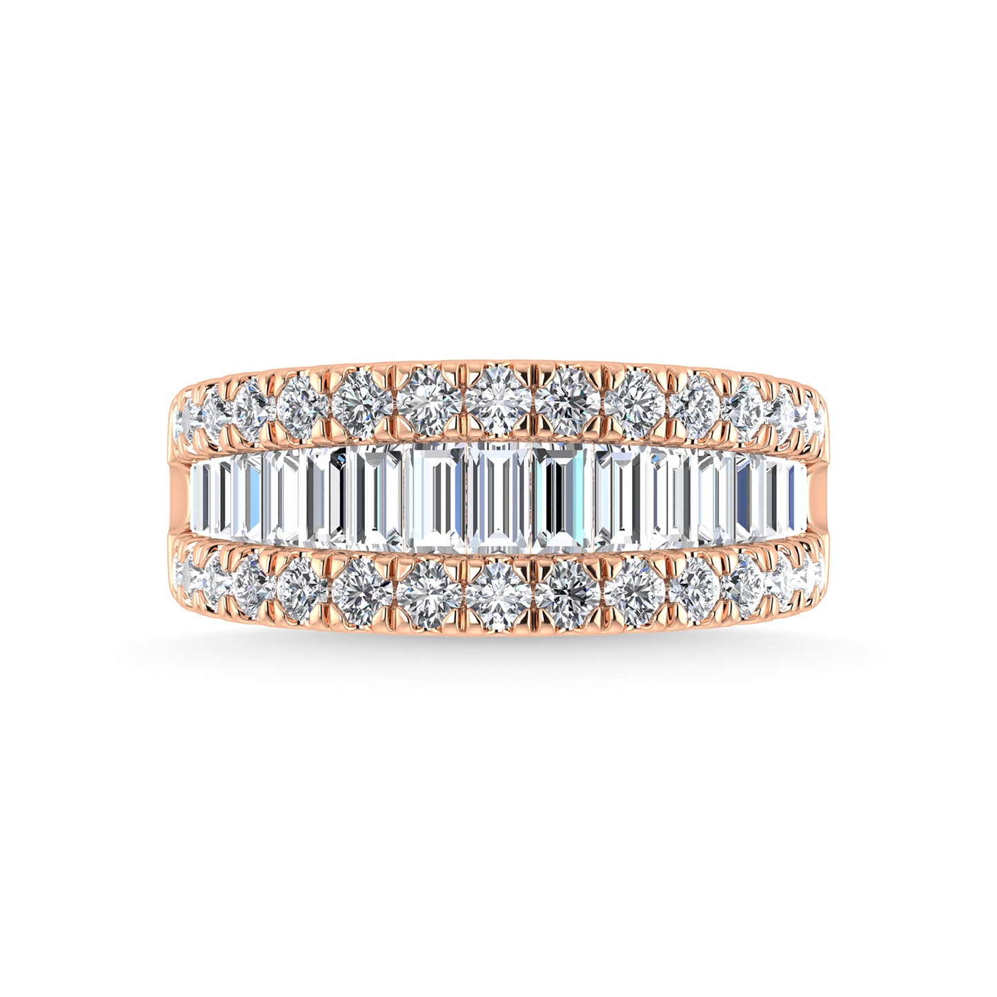 Diamond 1 7/8 Ct.Tw. Fashion Band in 14K Rose Gold