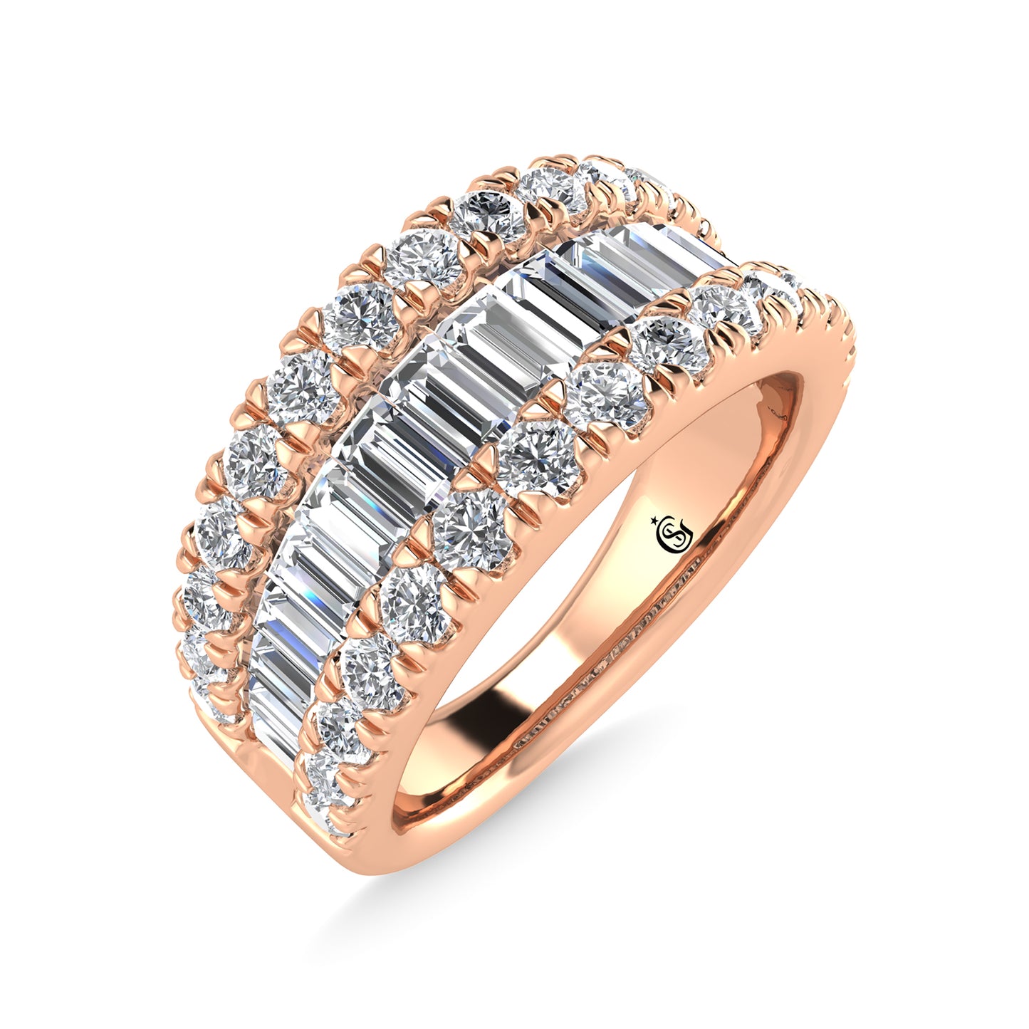 Diamond 1 7/8 Ct.Tw. Fashion Band in 14K Rose Gold