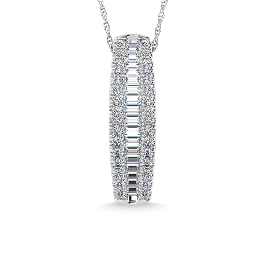 Diamond 1 Ct.Tw. Fashion Pendant in 14K White Gold