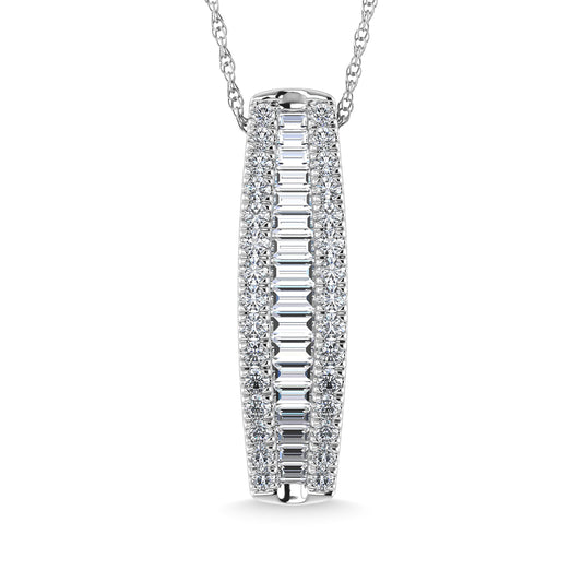 Diamond 1 1/2 Ct.Tw. Fashion Pendant in 14K White Gold