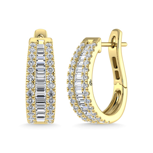 Diamond 1 Ct.Tw. Fashion Earrings in 14K White Gold
