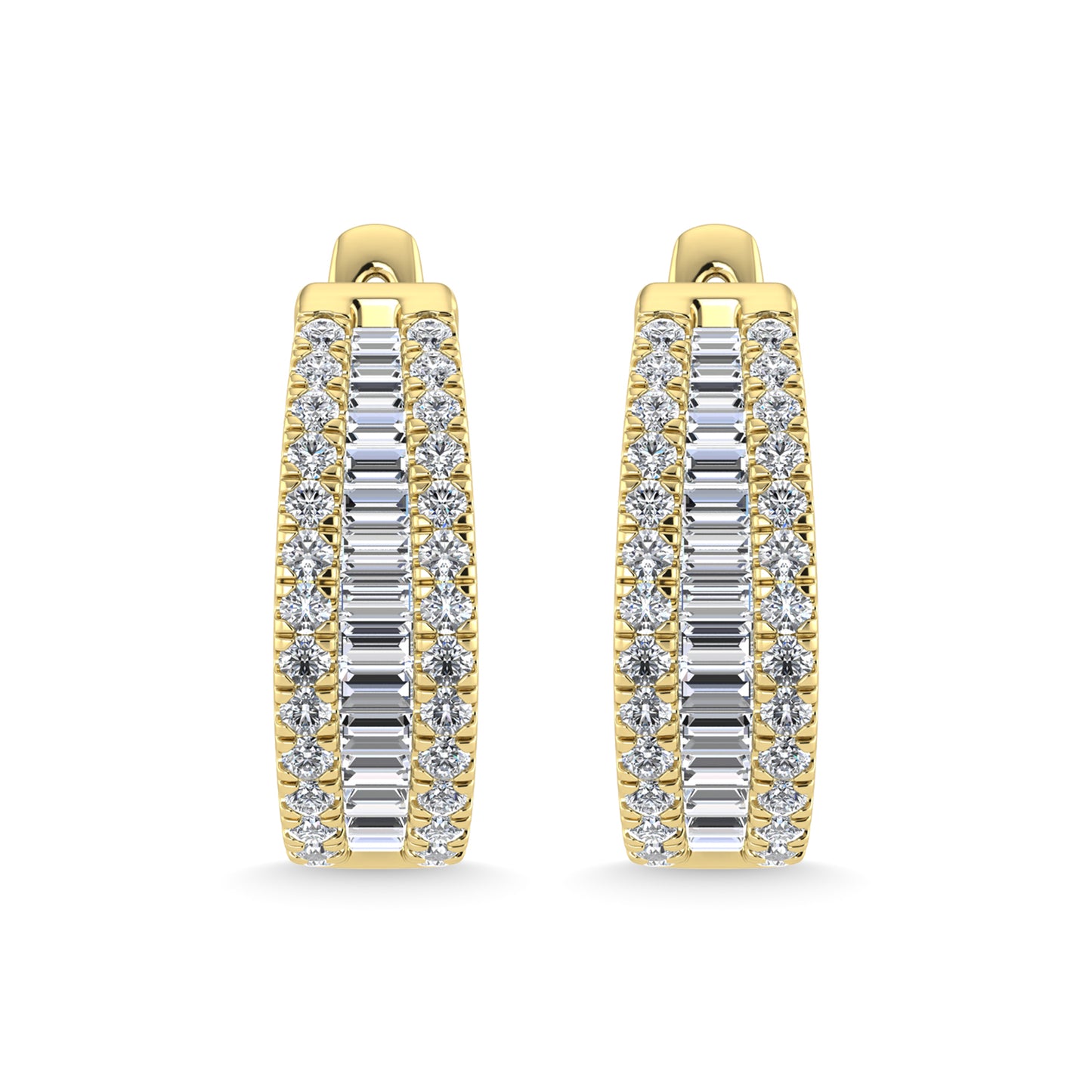 Diamond 1 Ct.Tw. Fashion Earrings in 14K White Gold