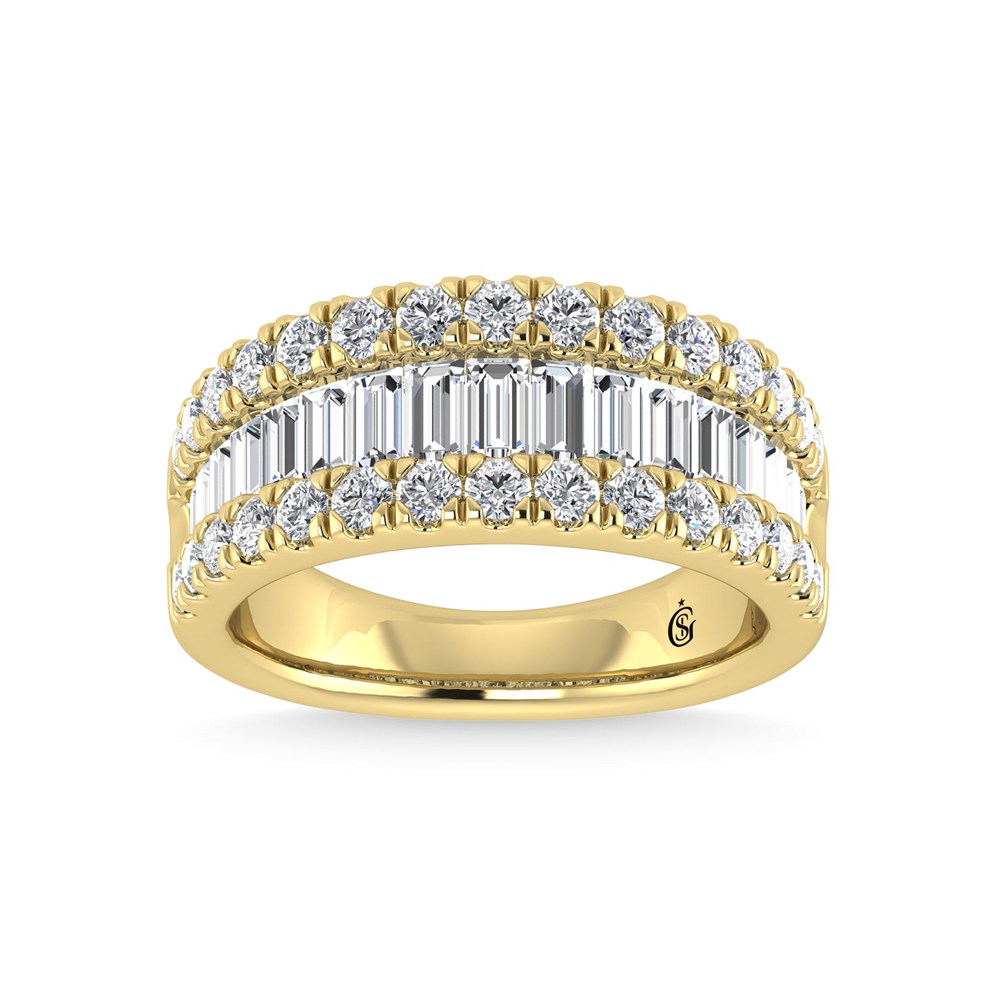 Diamond 1 7/8 Ct.Tw. Fashion Band in 14K Yellow Gold