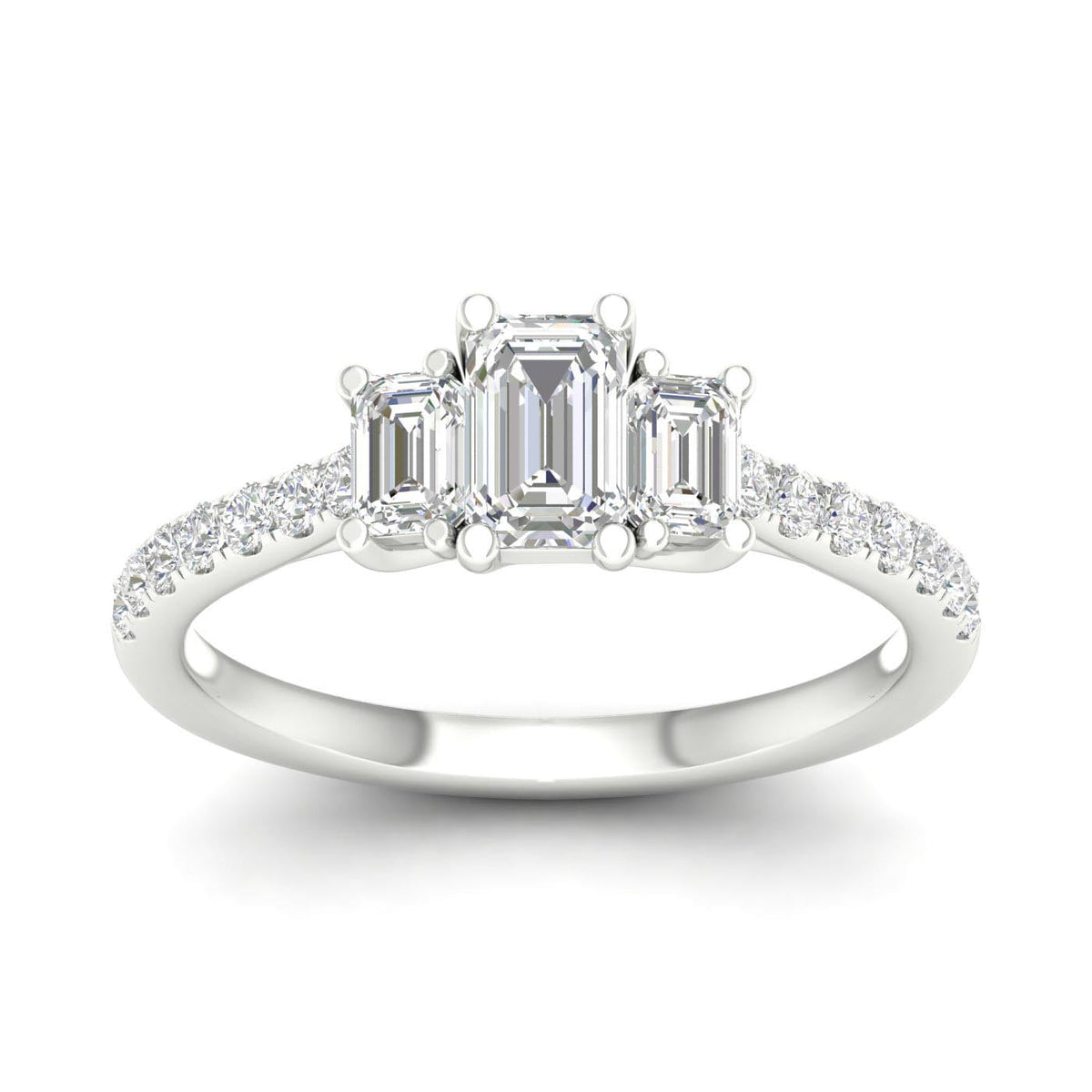 14K  1.00CT  Certified Lab Grown Diamond Ring ( IGI Certified )