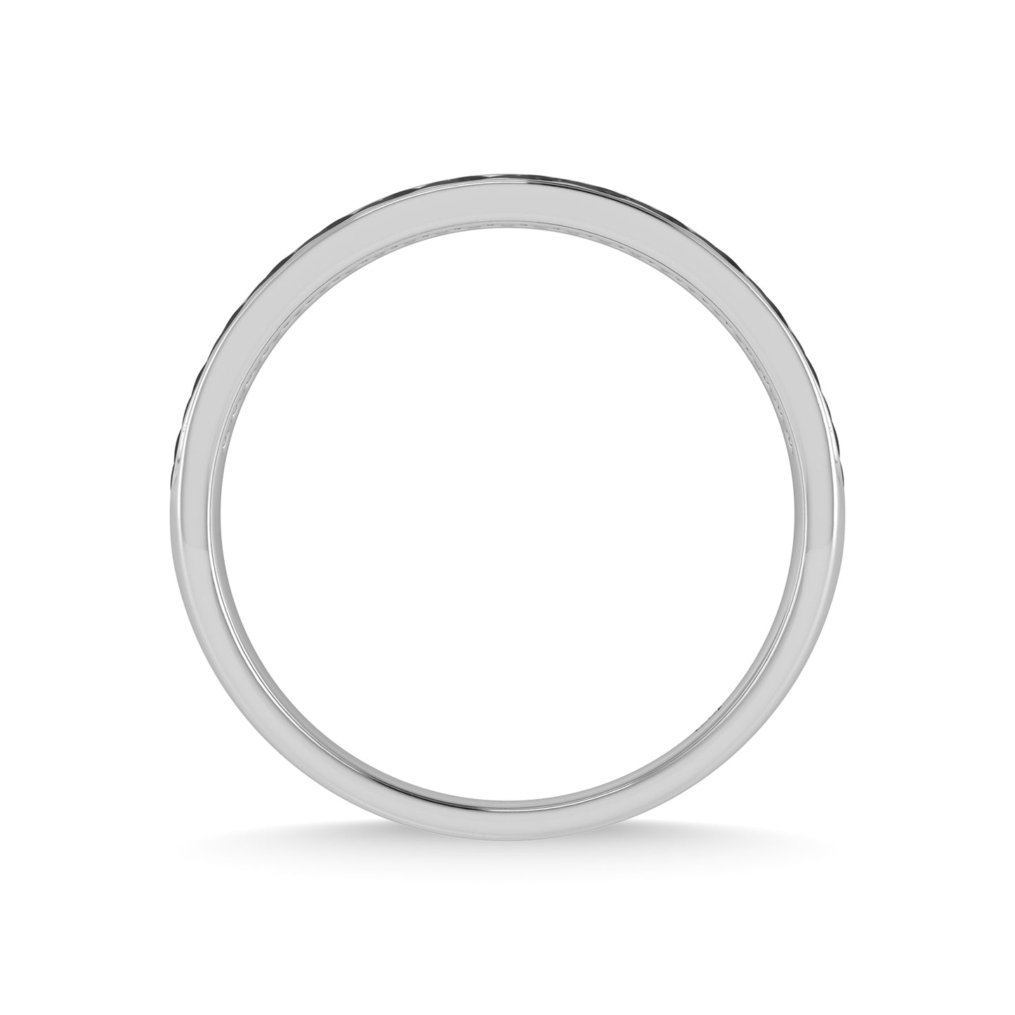 14K White Gold Diamond 1/3 Ct.Tw. Black Rhodium Band