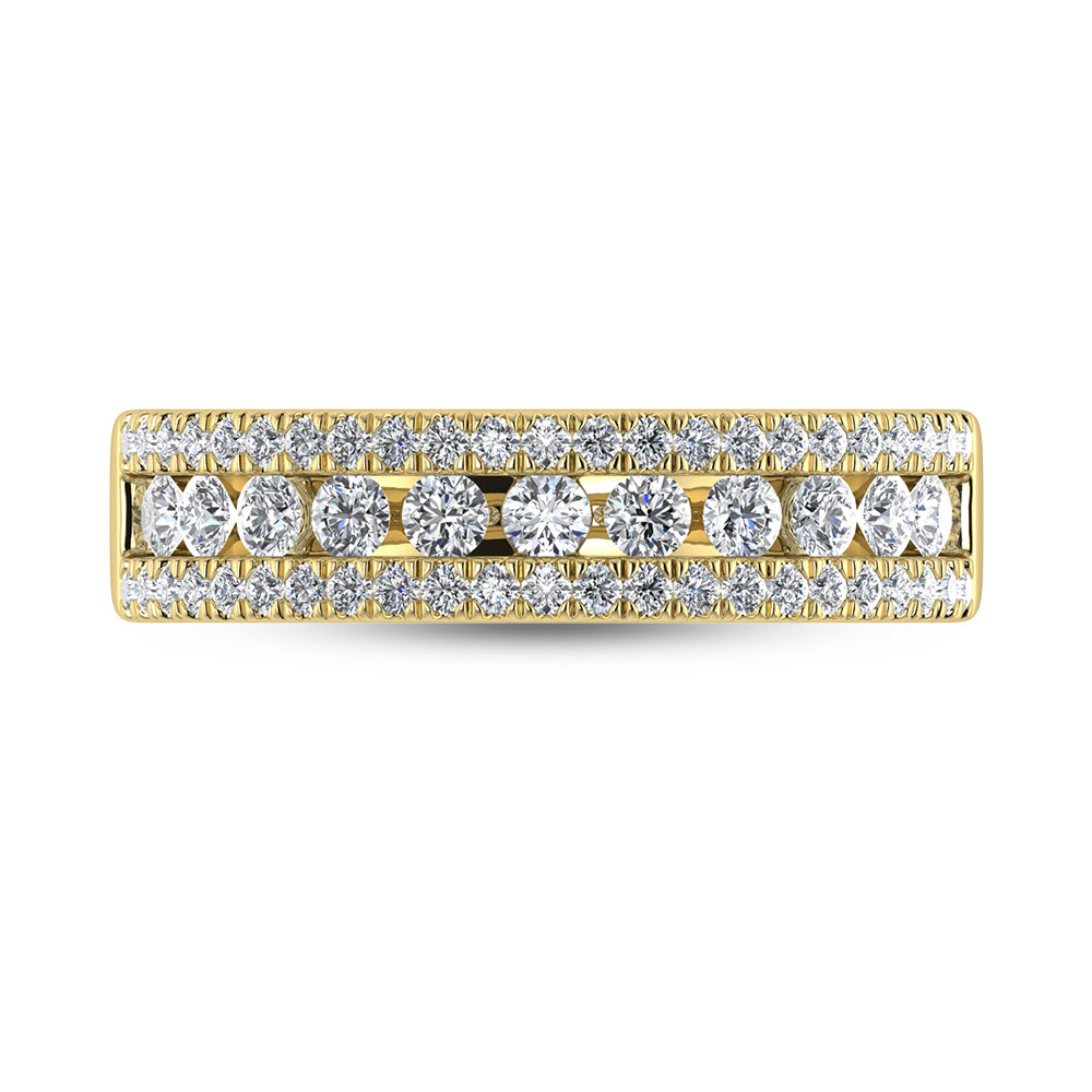 14K Yellow Gold Diamond 7/8 Ct.Tw. Fashion Ring