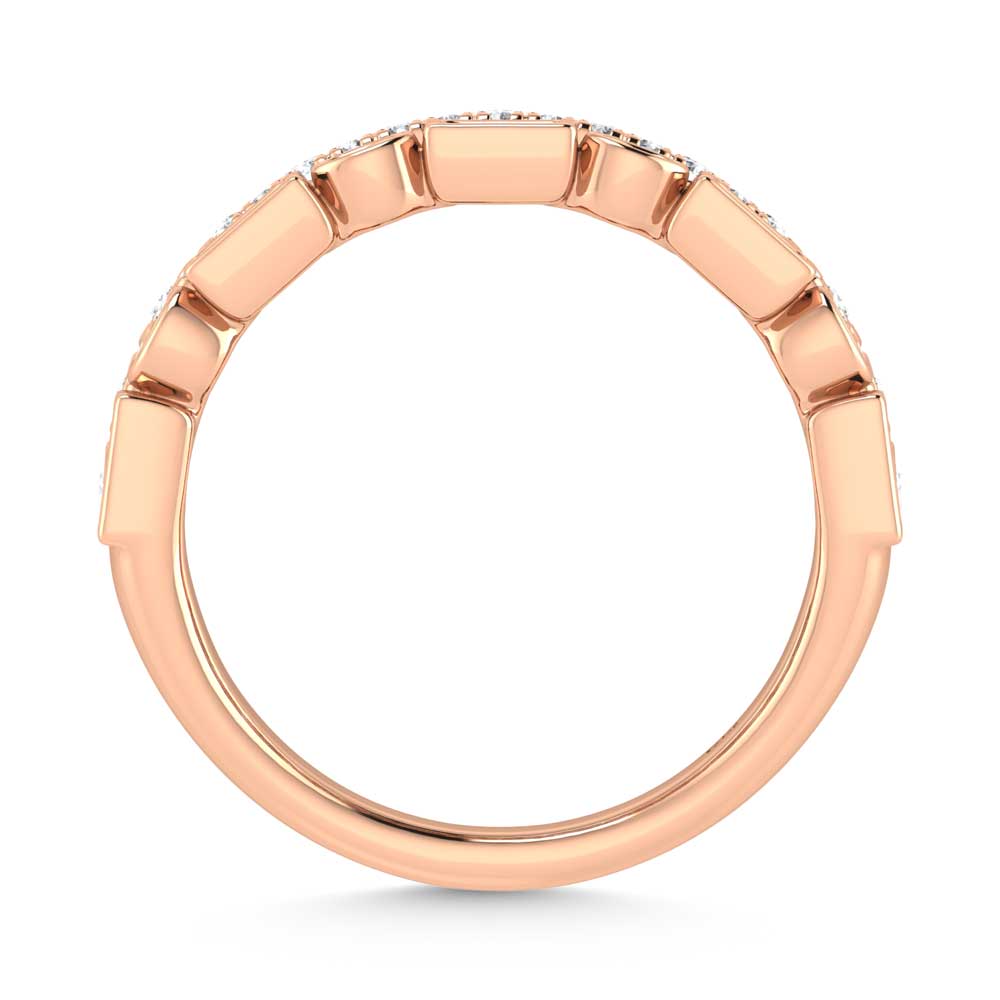 14K Rose Gold Diamond 1/2 Ct.Tw. Fashion Ring