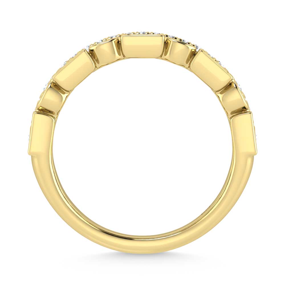 14K Yellow Gold Diamond 1/2 Ct.Tw. Fashion Ring