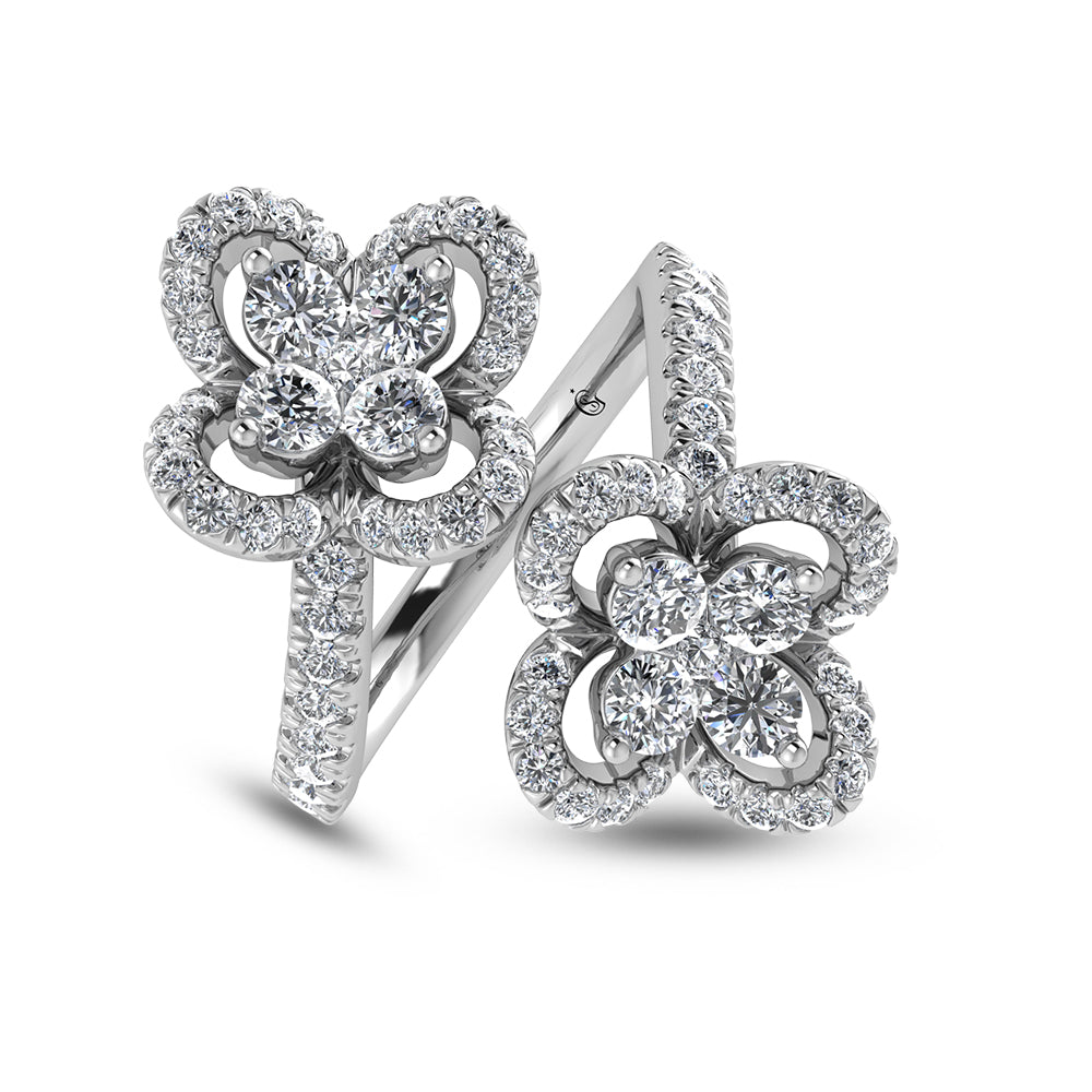 14K White Gold Diamond 1 Ct.Tw. Fashion Ring