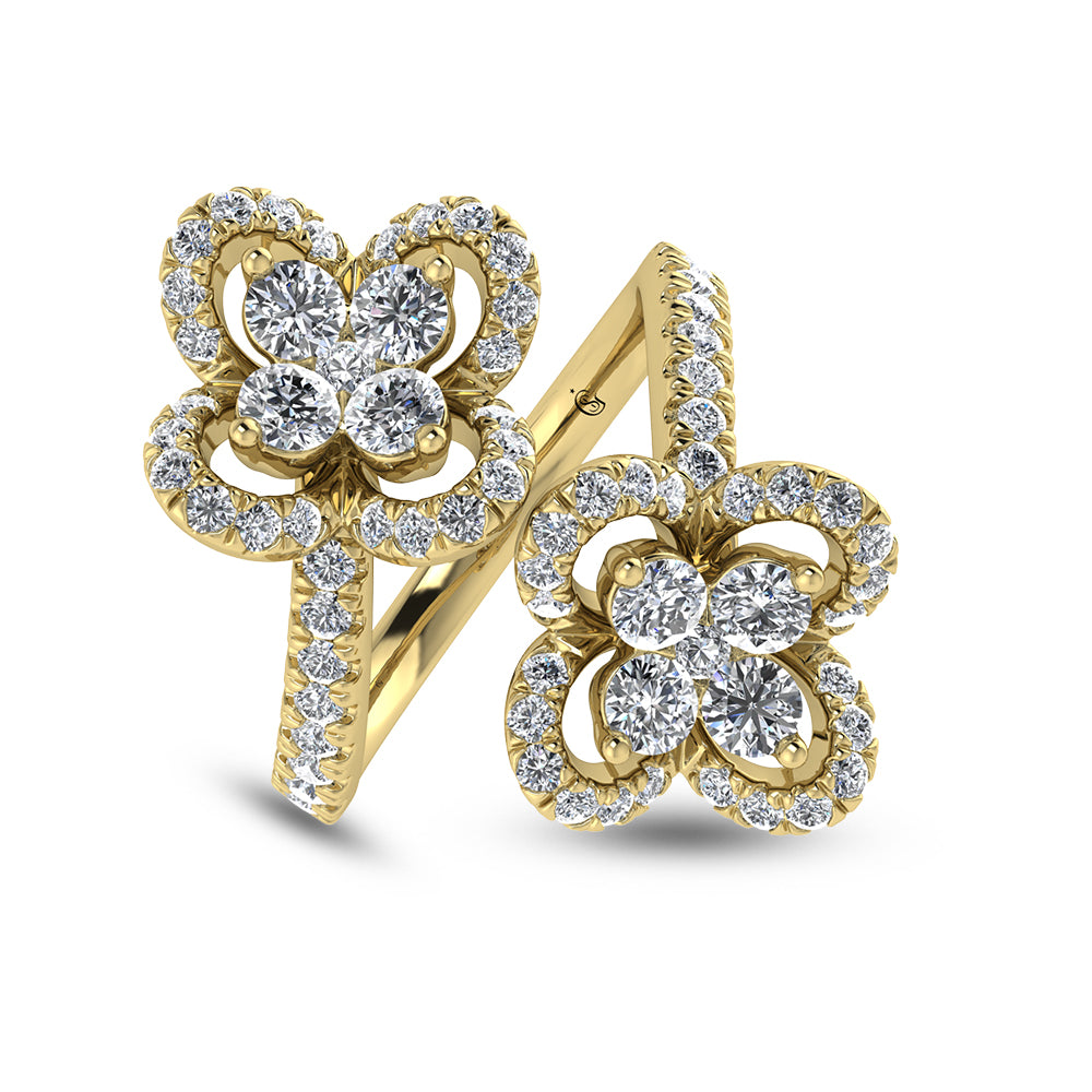 14K Yellow Gold Diamond 1 Ct.Tw. Fashion Ring