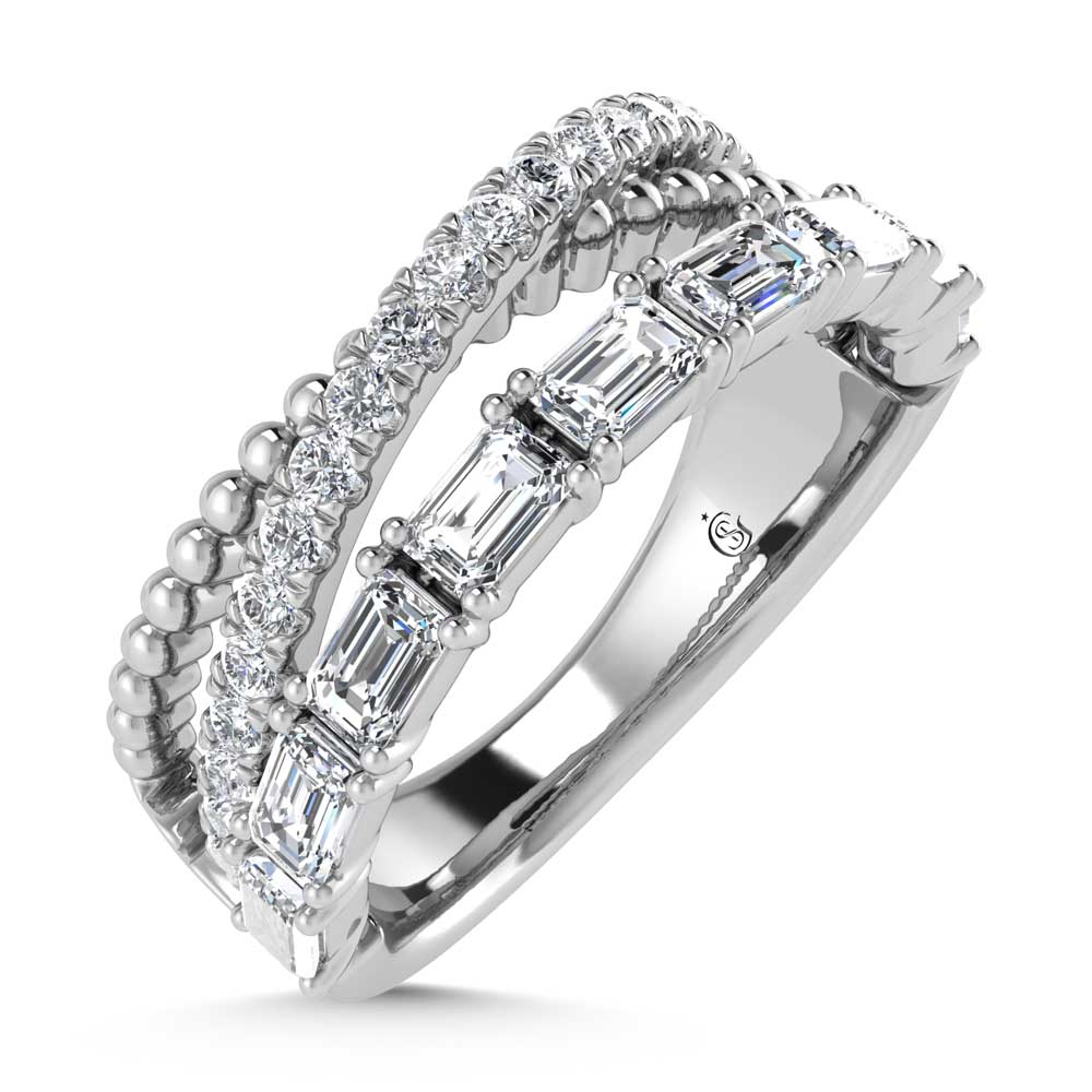 14K White Gold Diamond 1 1/5 Ct.Tw. Fashion Ring