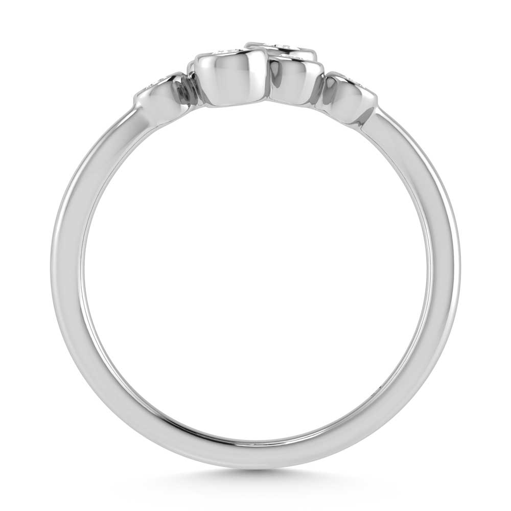 14K White Gold Diamond 1/5 Ct.Tw. Fashion Ring