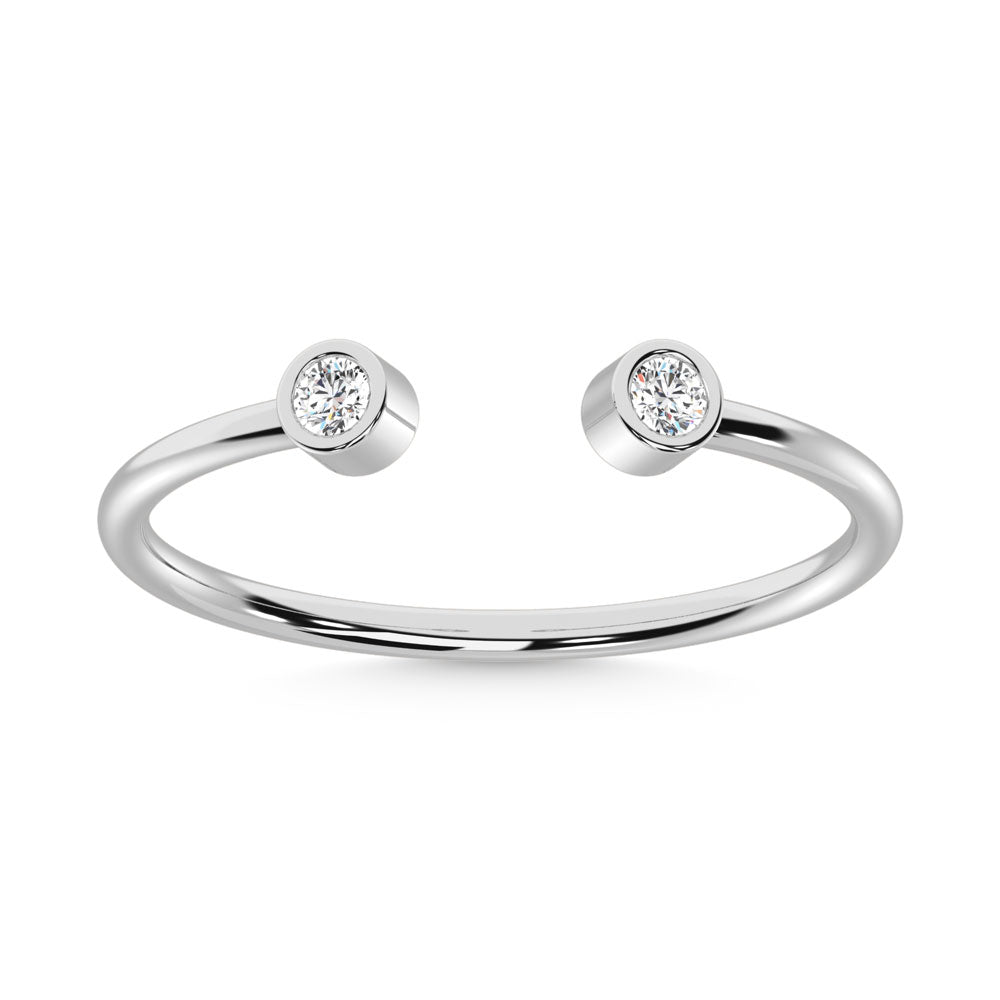 14K White Gold  Diamond 1/10 Ct.Tw. Fashion Ring