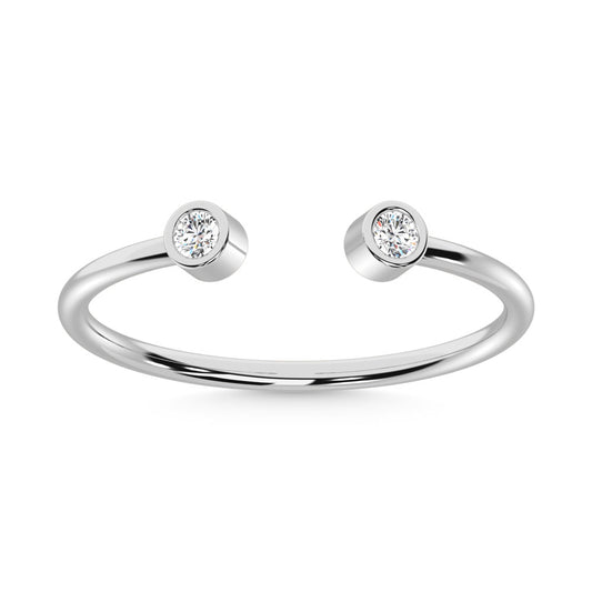 14K White Gold  Diamond 1/10 Ct.Tw. Fashion Ring