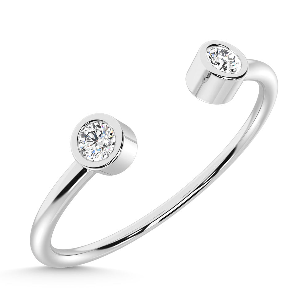 14K White Gold  Diamond 1/10 Ct.Tw. Fashion Ring