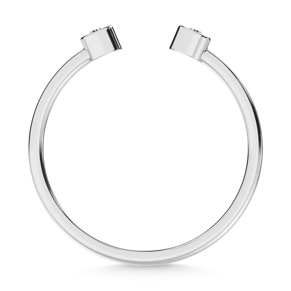 14K White Gold  Diamond 1/10 Ct.Tw. Fashion Ring