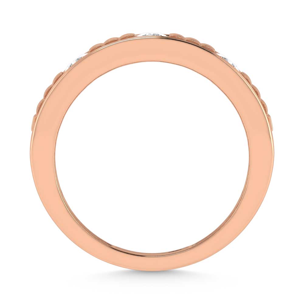 14K Two Tone Diamond 1 Ct.Tw. Mens Machine Band