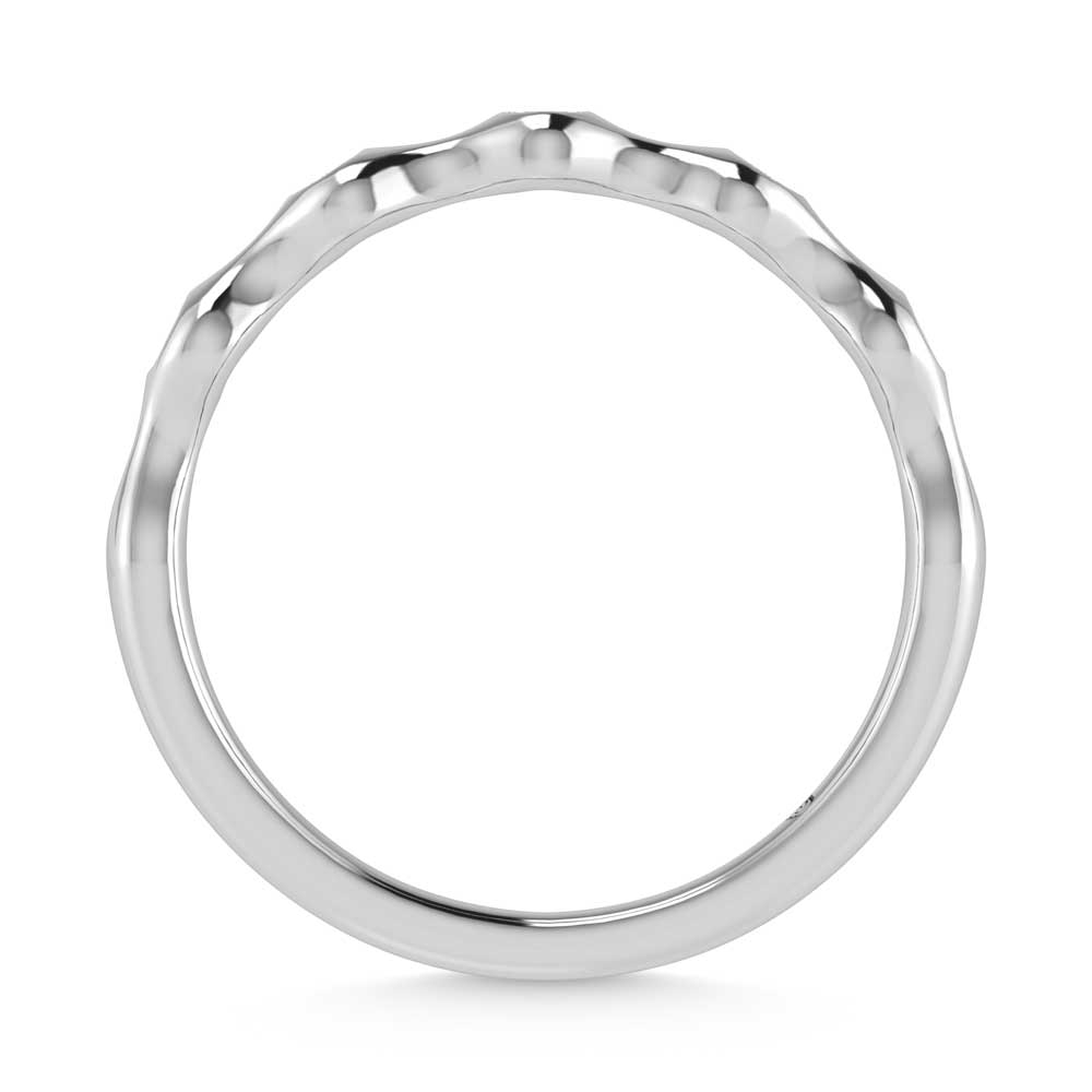 14K White Gold  Diamond 1/20 Ct.Tw. Stackable Band