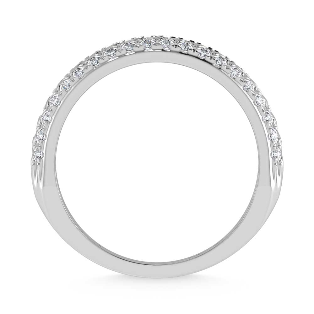 14K White Gold Diamond 1/2 Ct.Tw. Bypass Ring