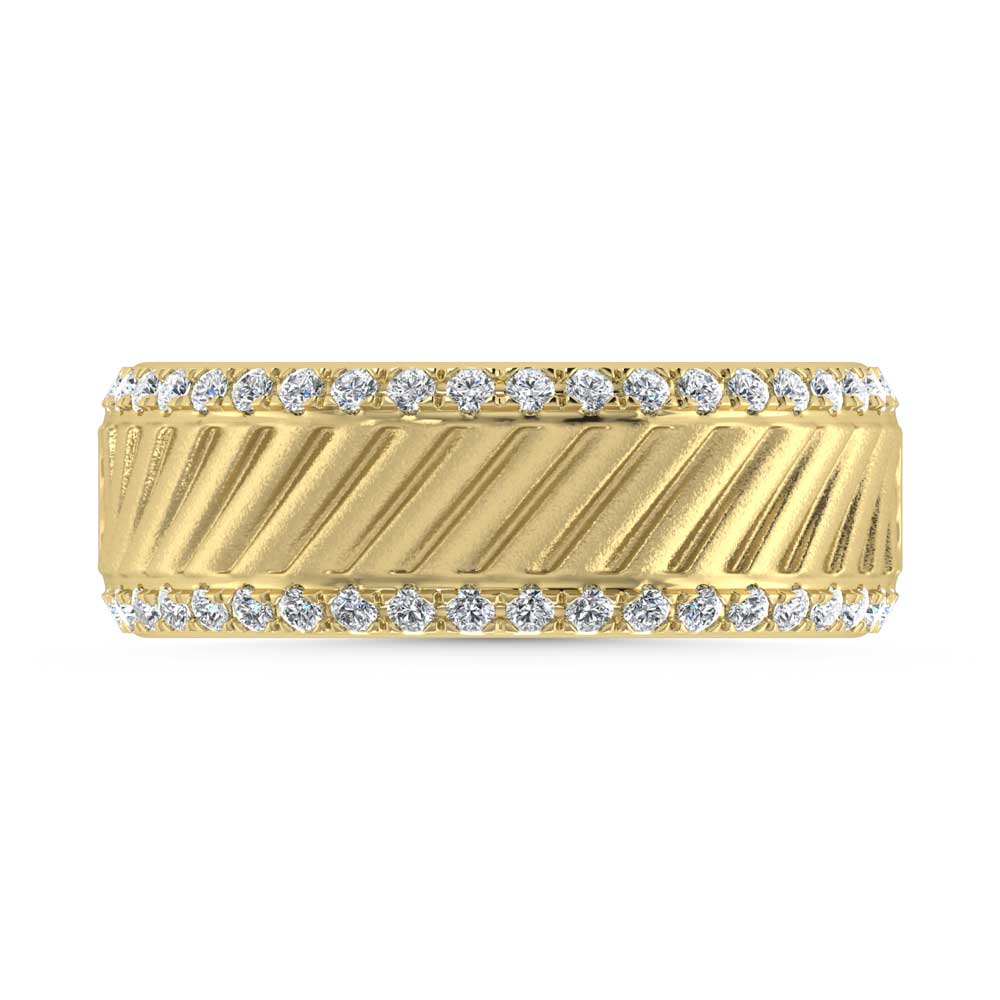 14K Yellow Gold Diamond 1/2 Ct.Tw. Bypass Ring