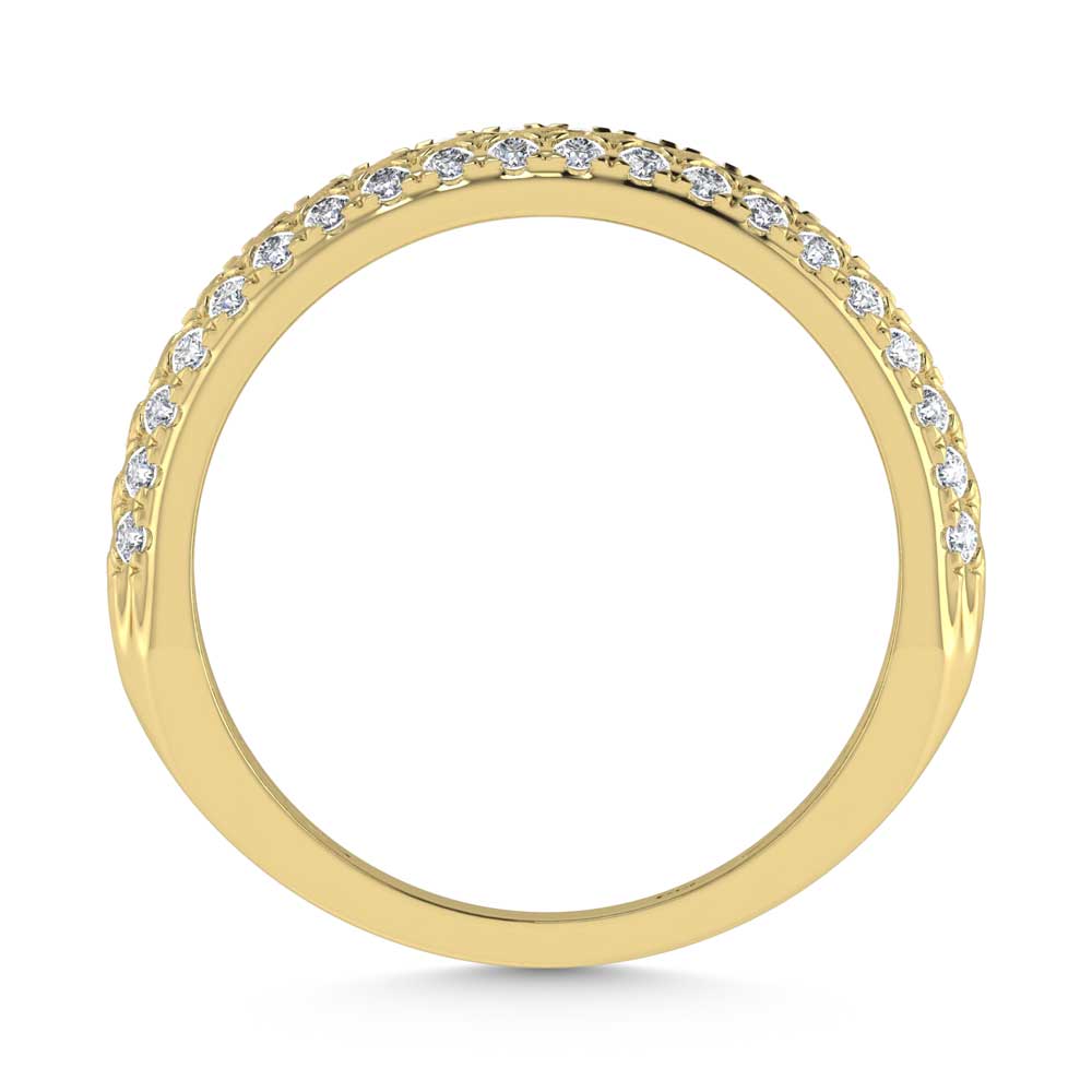 14K Yellow Gold Diamond 1/2 Ct.Tw. Bypass Ring