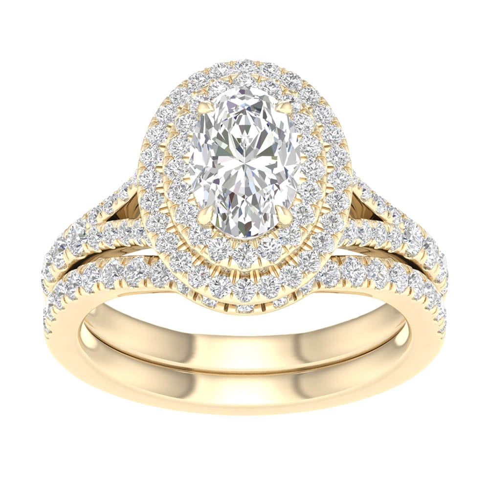 14K 1.75CT  Lab Grown Diamond Bridal Ring
