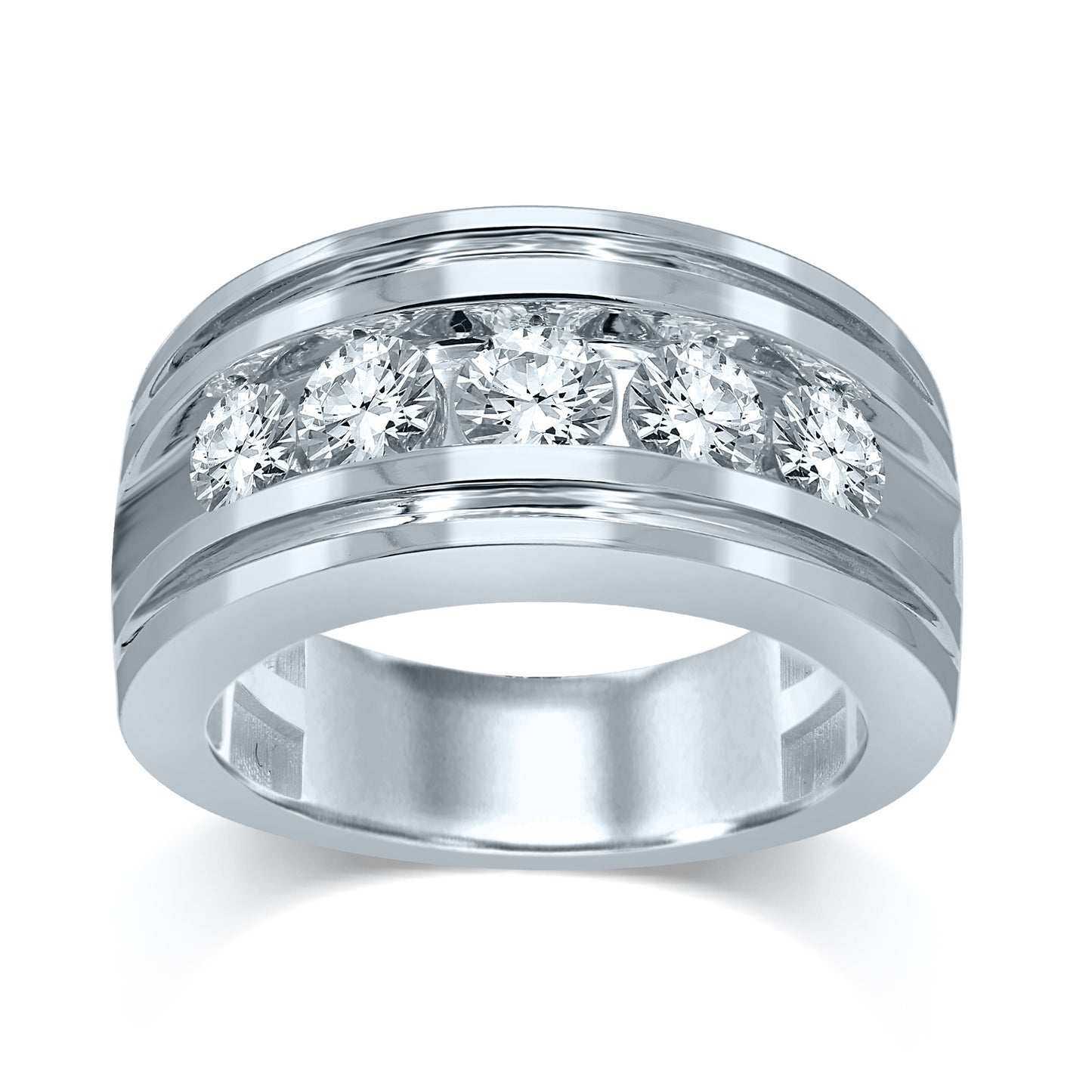 14K 2.00CT Certified Lab Grown Mens Ring