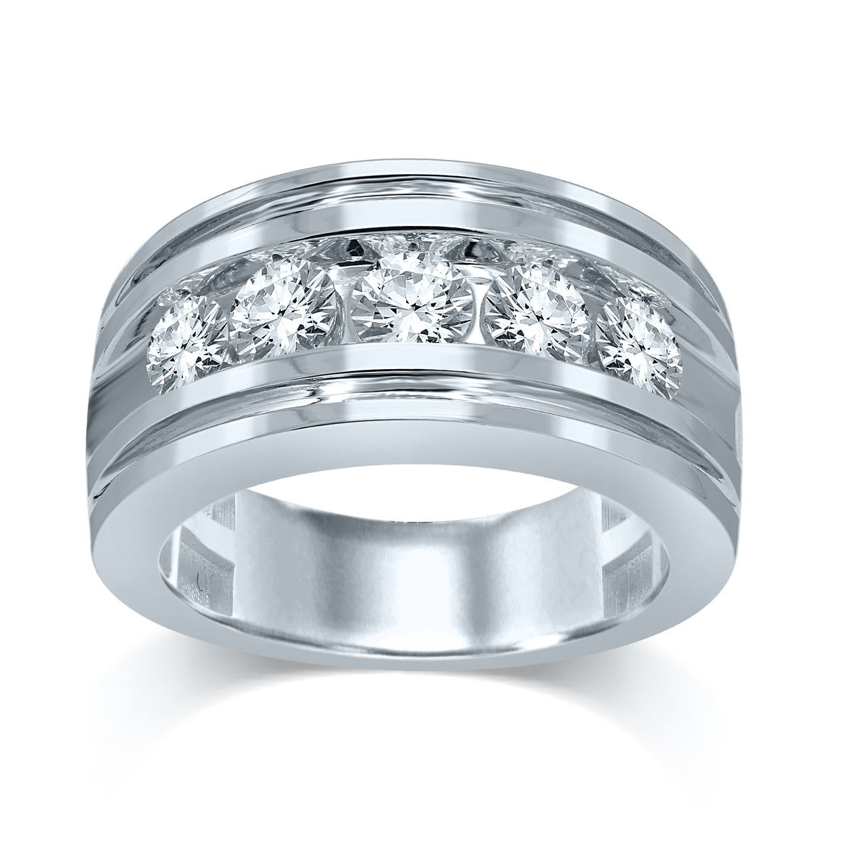 14K 2.00CT Certified Lab Grown Mens Ring
