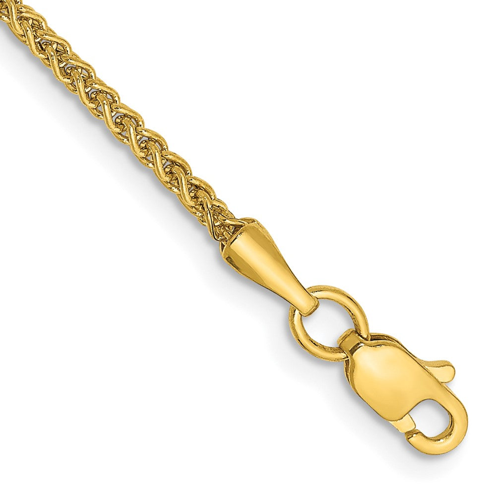 14k 1.55mm Semi-Solid Wheat Chain Anklet