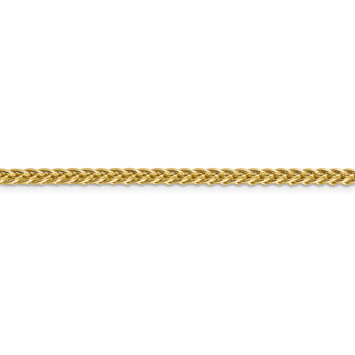 14k 3.5mm Semi-solid 3-Wire Wheat Chain