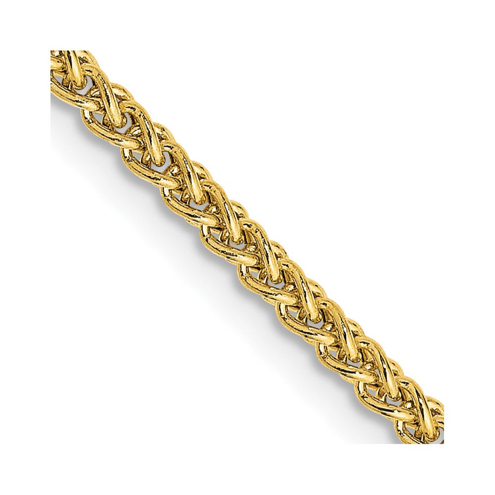 14k 2.00mm Semi-Solid Wheat Anklet