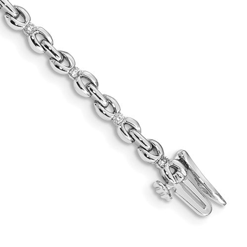 14k White Gold Complete Diamond Ring Guard