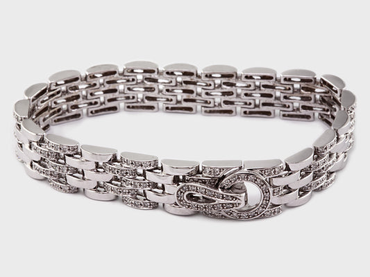 EFFY 14K WHITE GOLD DIAMOND BRACELET