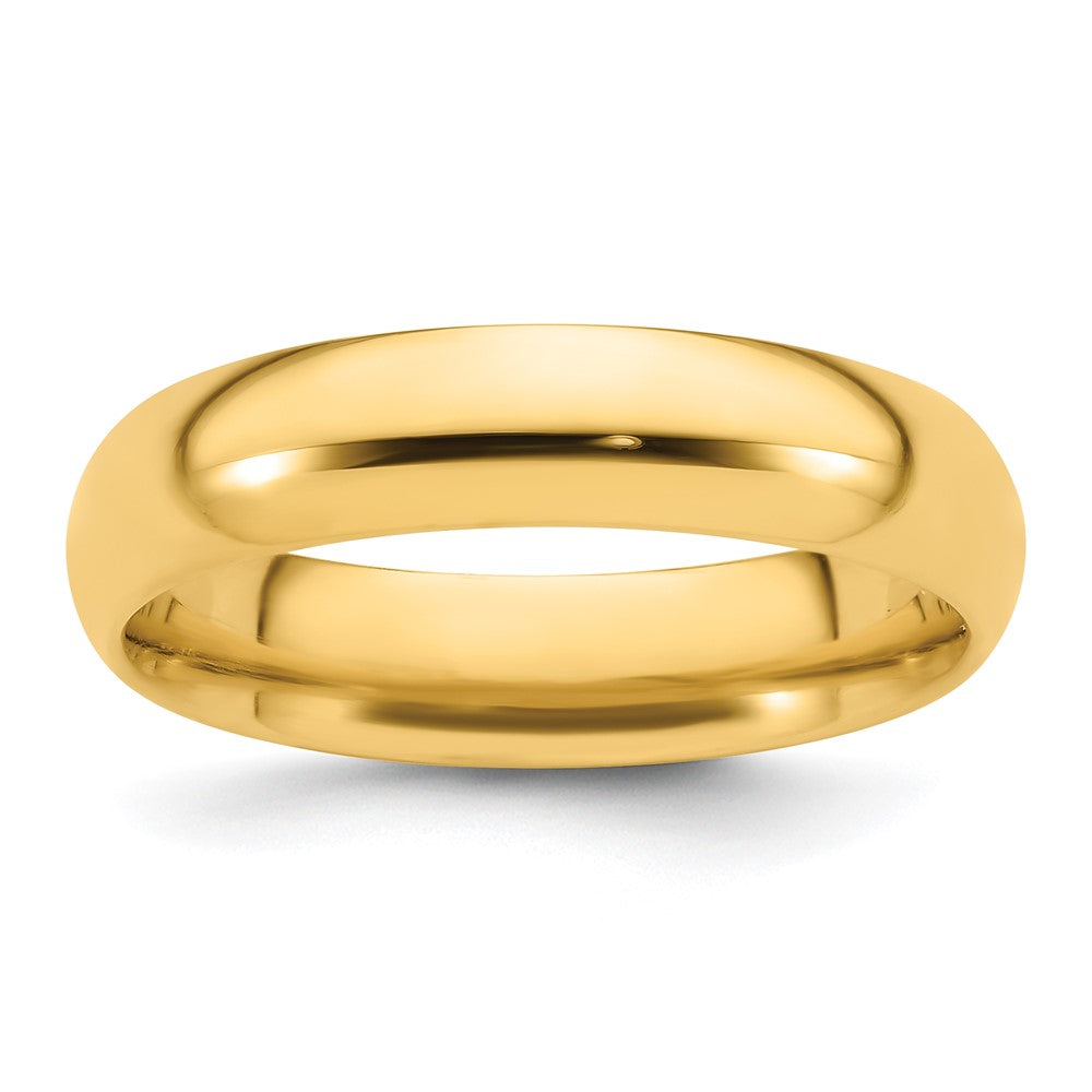 14KY 5mm Standard Comfort Fit Wedding Band