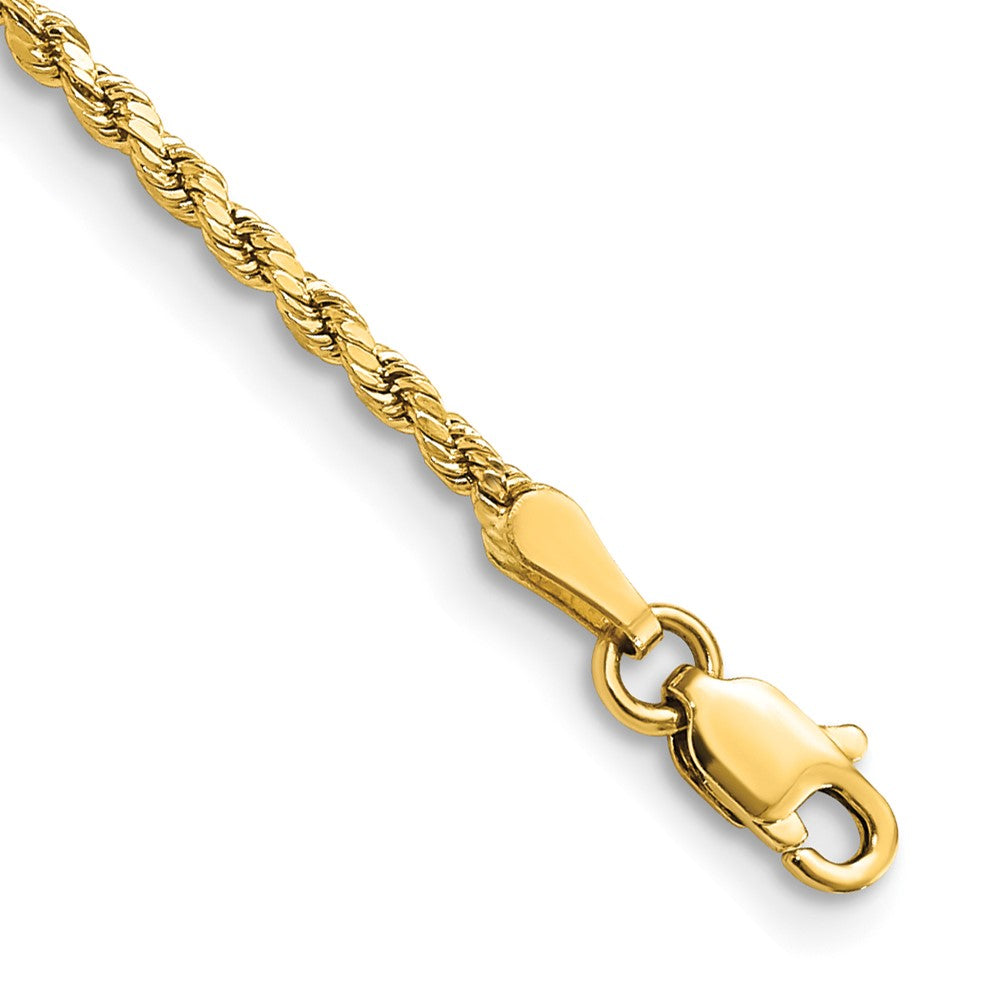 14k 2.0mm Semi-solid D/C Rope Chain