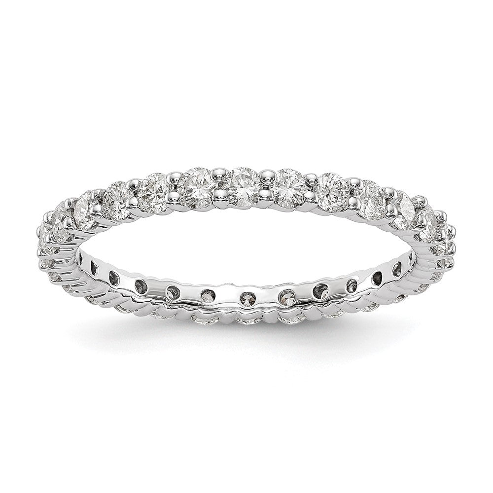14kw 1ct Lab Grown Diamond VS/SI+ G+ Comp Size 6.5 Eternity Band