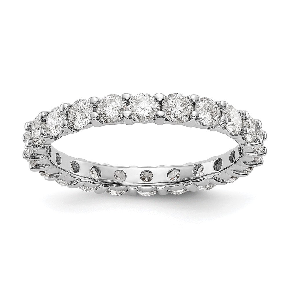 14kw 2ct Lab Grown Diamond VS/SI+ G+ Comp Size 6 Eternity Band