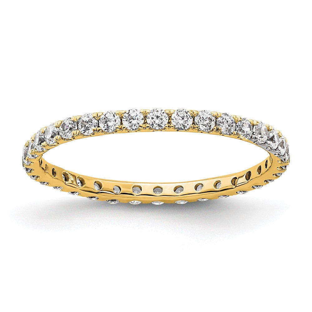 True Origin 14k 1/2 ct Lab Grown Diamond VS+ F+ Comp. Size 5.5 Eternity Ban