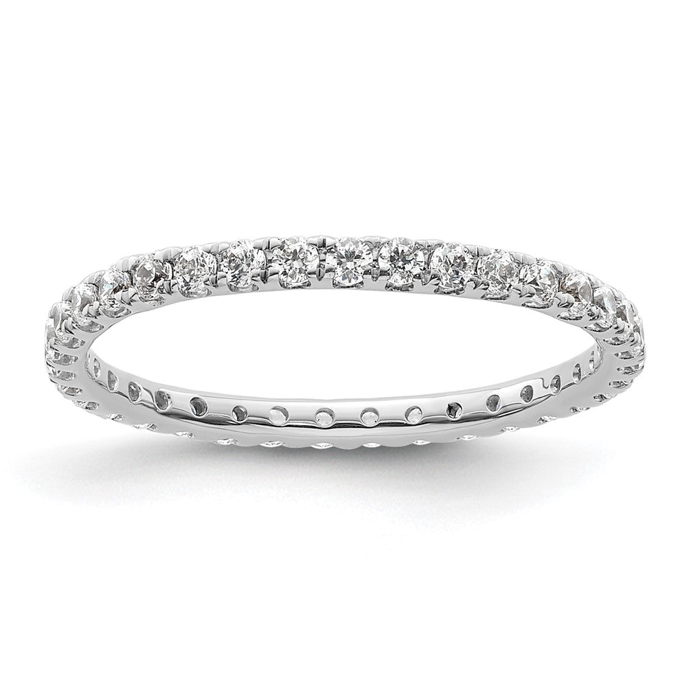 True Origin 14kw 1/2 ct Lab Grown Diamond VS+ F+ Comp. Size 6.5 Eternity Ba