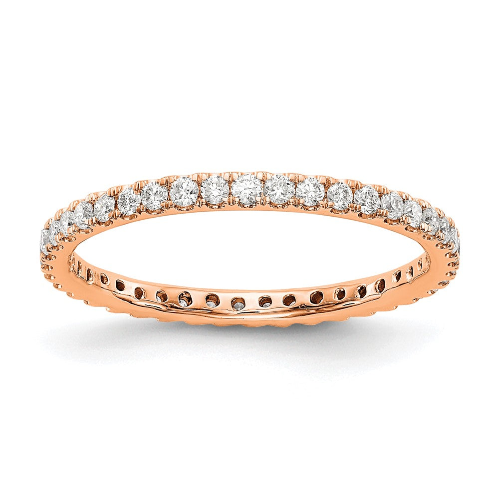 14kr 1/2ct Lab Grown Diamond VS/SI+ G+ Comp Size 4 Eternity Band