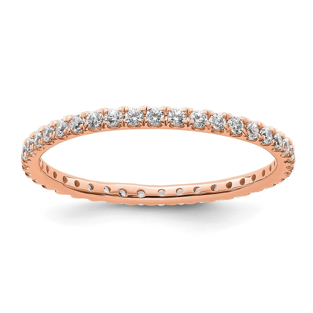 True Origin 14kr 1/2 ct Lab Grown Diamond VS+ F+ Comp. Size 8 Eternity Band