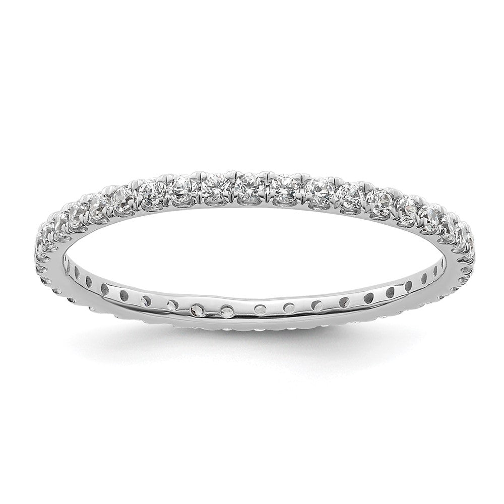 True Origin 14kw 1/2 ct Lab Grown Diamond VS+ F+ Comp. Size 8 Eternity Band