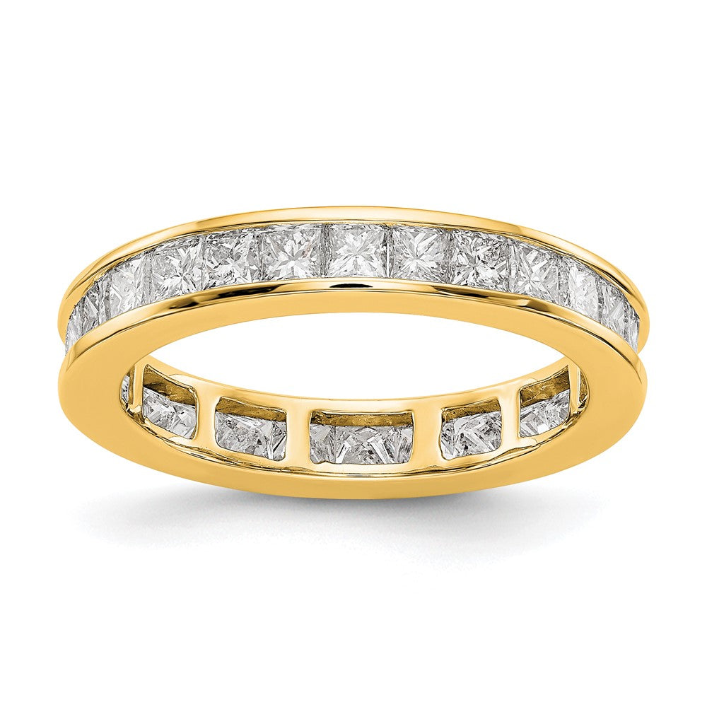 14k 2ct Lab Grown Diamond VS+ F+ Princess Comp Eternity Band