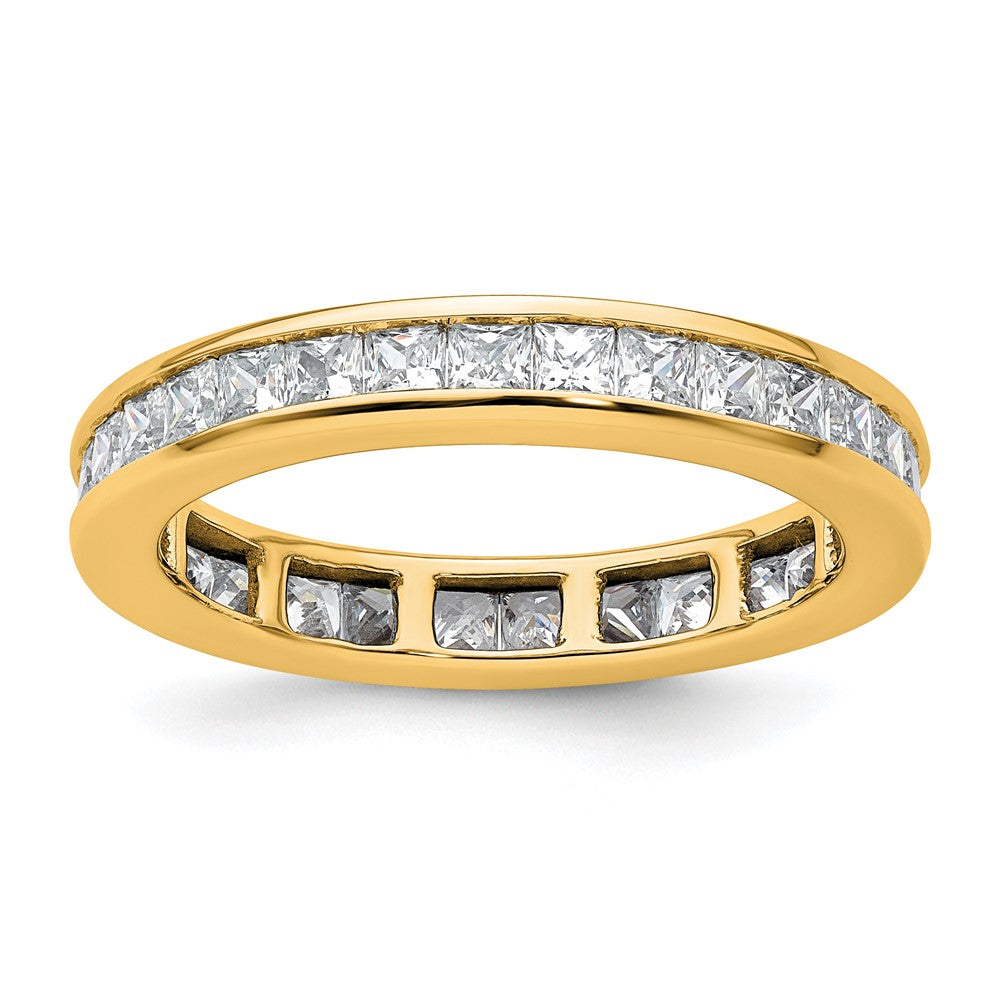 14k 2ct Lab Grown Diamond VS+ F+ Princess Comp Eternity Band