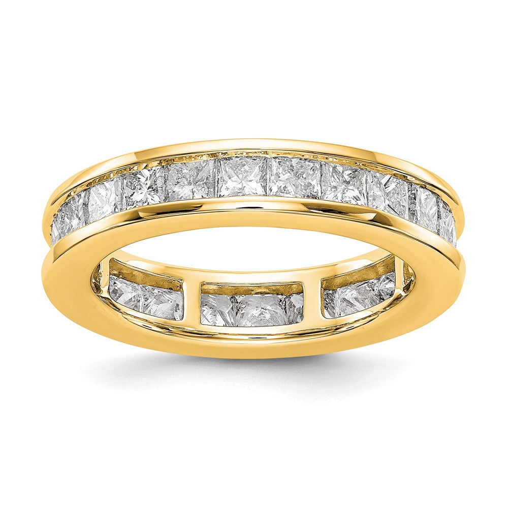 14k 3ct Lab Grown Diamond VS+ F+ Princess Comp Eternity Band