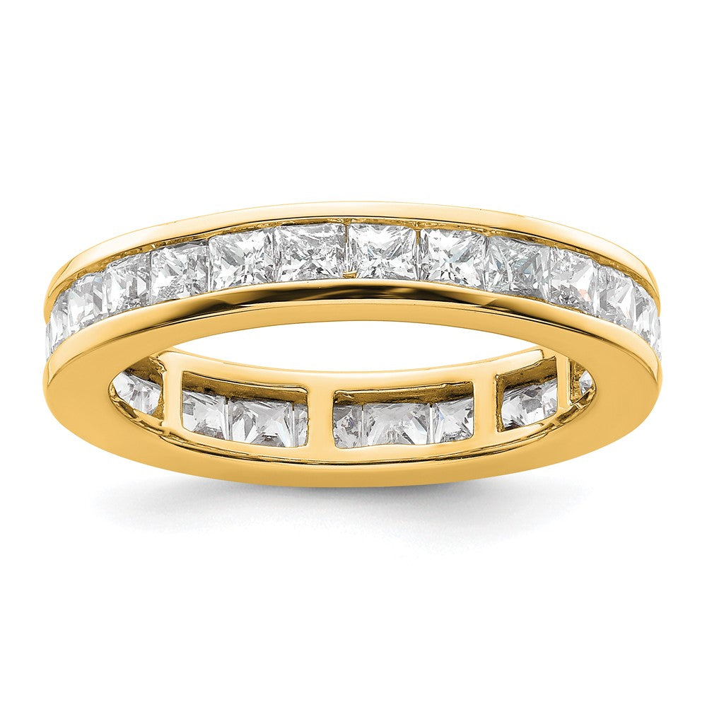 14k 3ct Lab Grown Diamond VS+ F+ Princess Comp Eternity Band