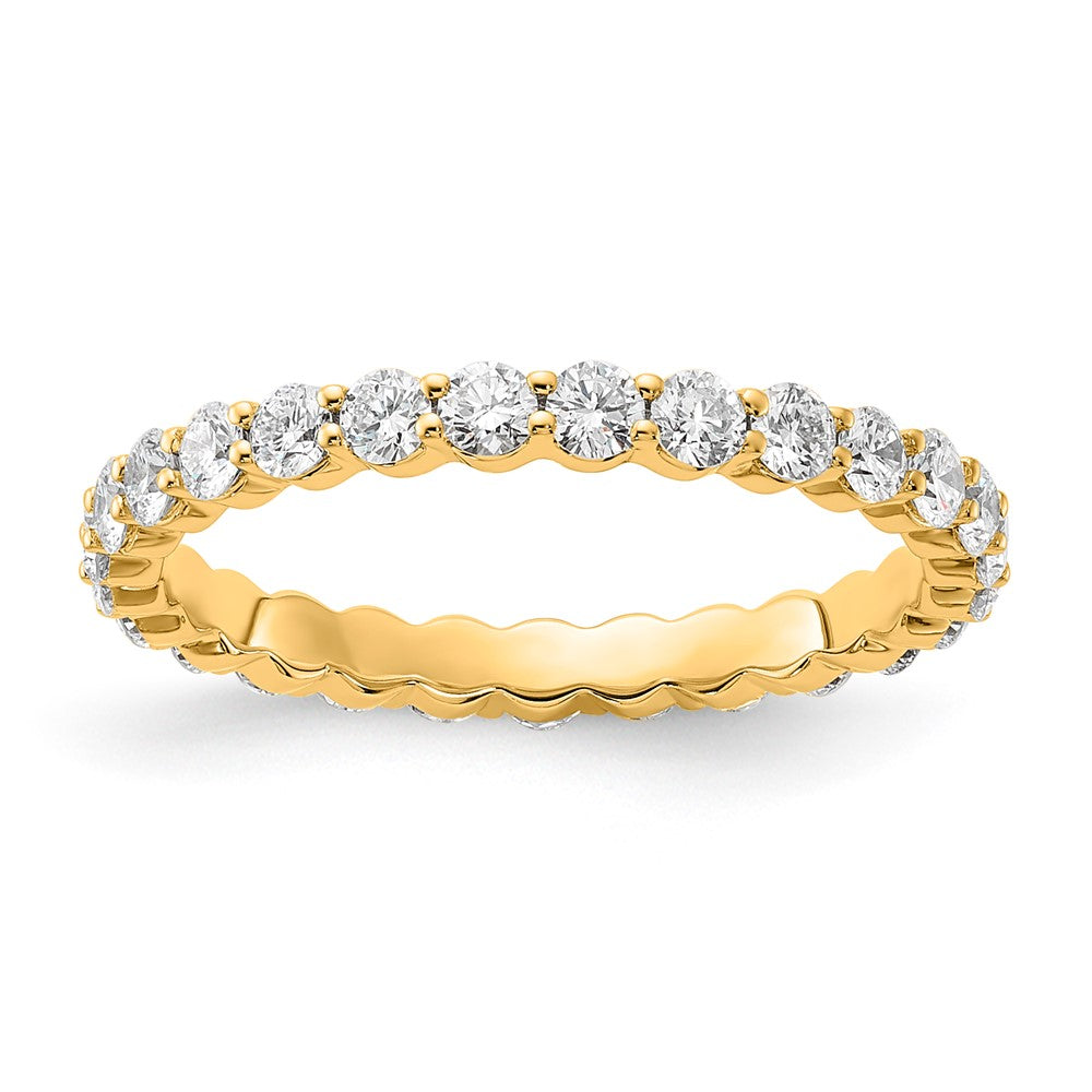 14k 1ct Lab Grown Diamond VS+ F+ Round Comp Eternity Band