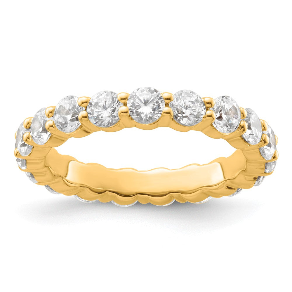 14k 2ct Lab Grown Diamond VS+ F+ Round Comp Channel Set Eternity Band